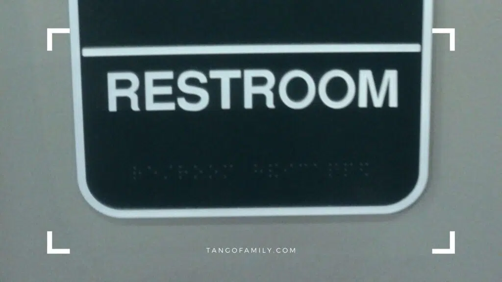 Never forget to visit the restroom before getting on the flight