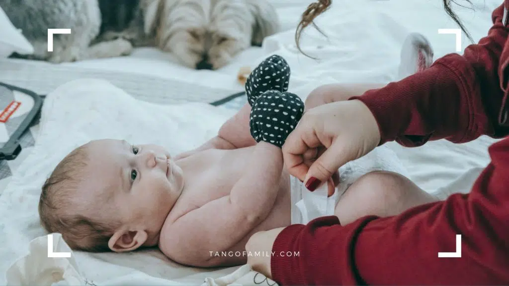 Diapering with a purpose - how to wake up a sleeping baby
